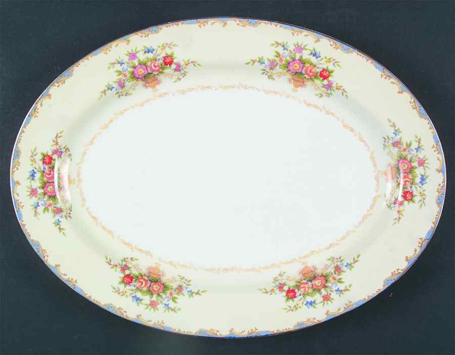 JAP93 14" Oval Serving Platter by Japan-1