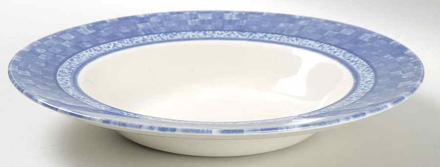 Ice Blue Rim Soup Bowl by Johnson Brothers-1