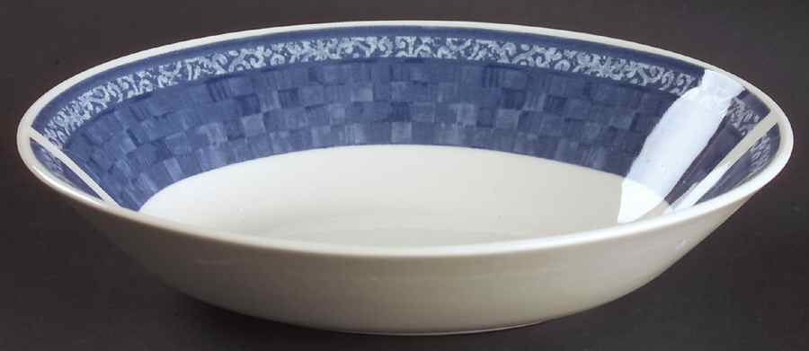Ice Blue 9" Oval Vegetable Bowl by Johnson Brothers-1