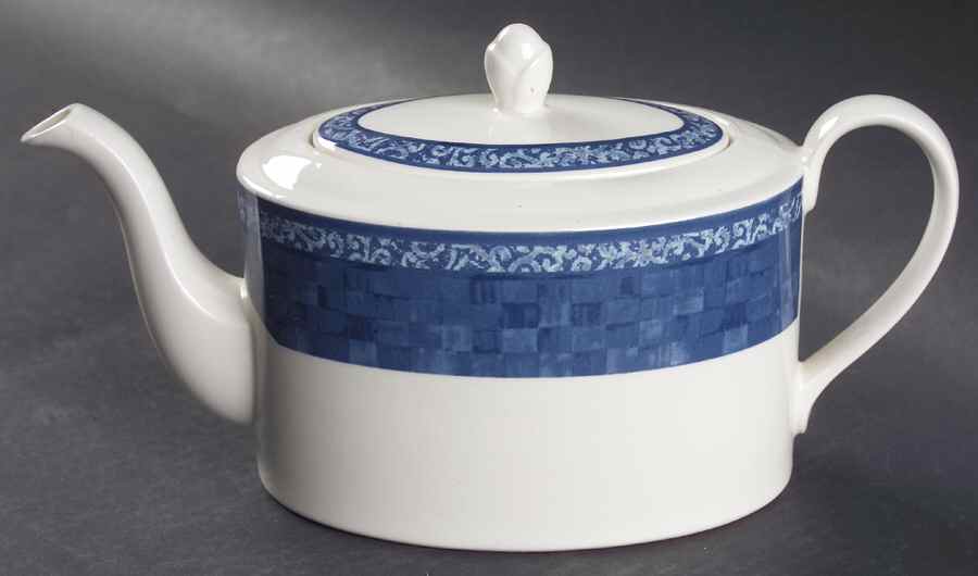 Ice Blue Teapot & Lid by Johnson Brothers-1