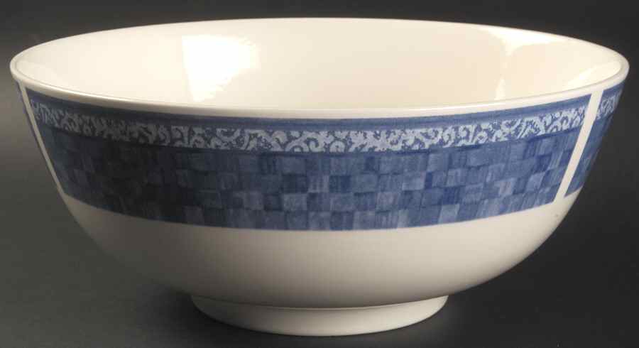 Ice Blue 10" Large Salad Serving Bowl by Johnson Brothers-1