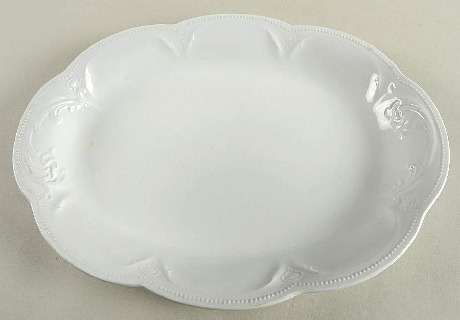 Ermine 15" Oval Serving Platter by Johnson Brothers-1