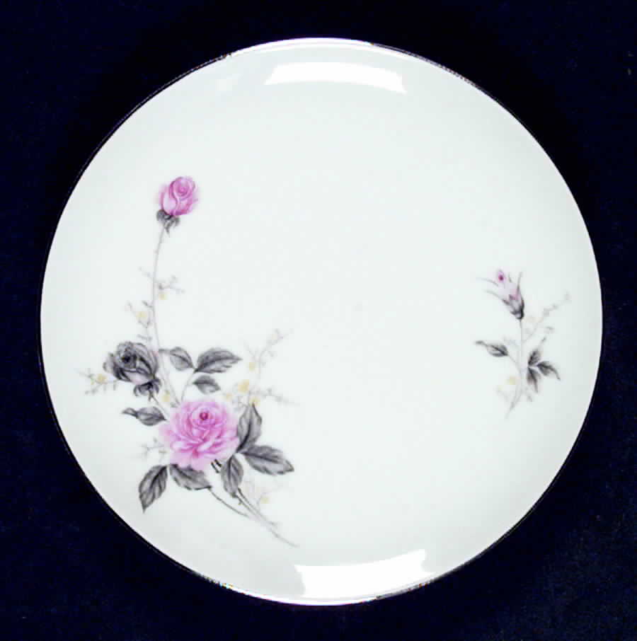 Platinum Rose Bread & Butter Plate by Japan-1
