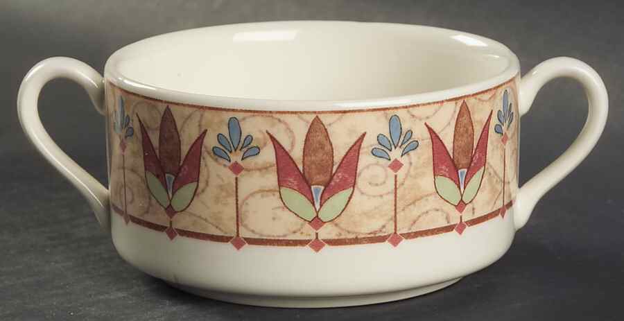 Papyrus Flat Cream Soup Bowl by Johnson Brothers-1