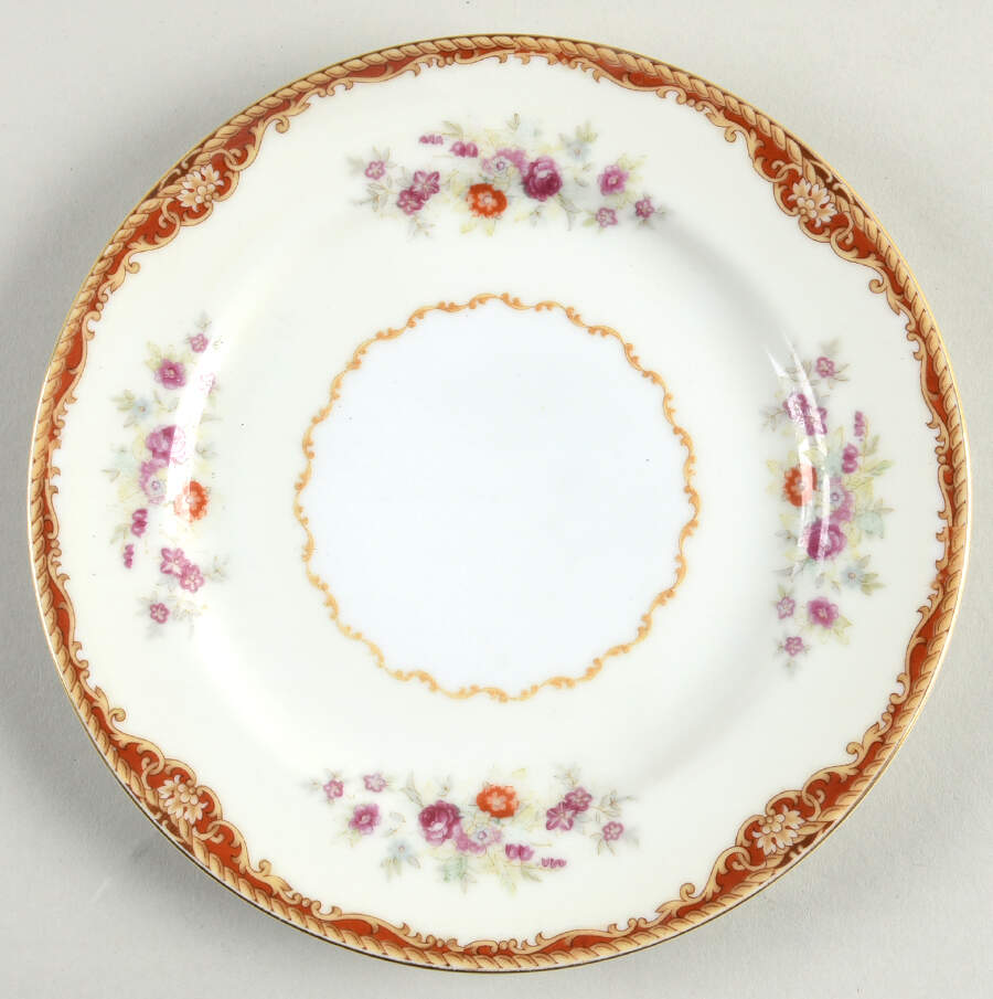 Red Traditional Salad Plate by Jyoto-1