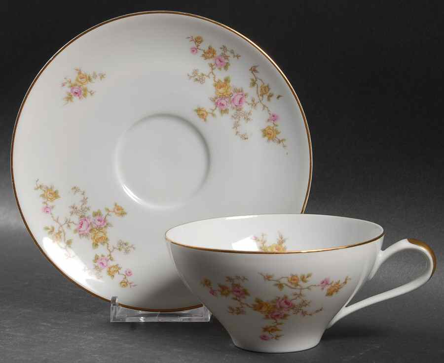 E628 Flat Cup & Saucer Set by Johann Haviland-1