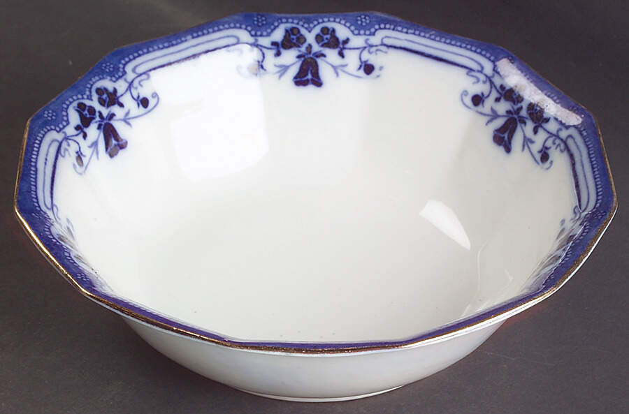Royston (Gold Trim) 8" Round Vegetable Bowl by Johnson Brothers-1