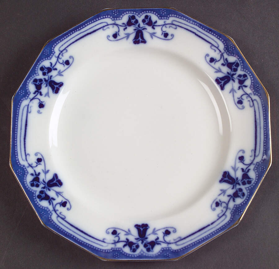Royston (Gold Trim) Dessert/Pie Plate by Johnson Brothers-1