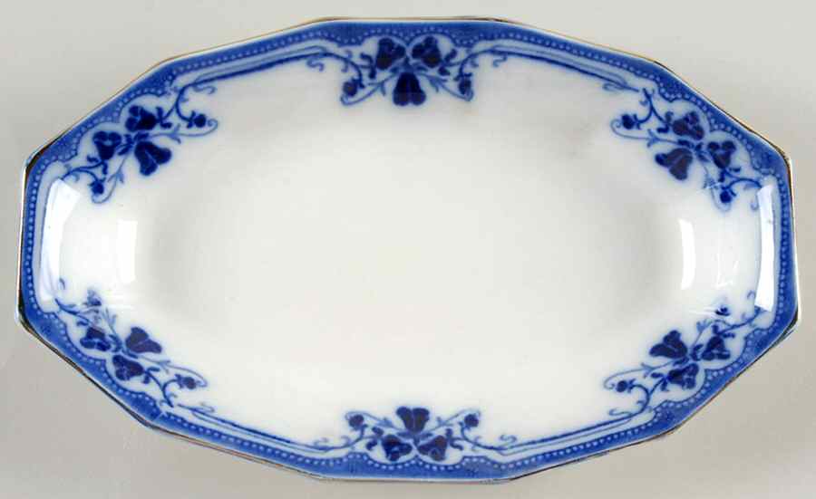 Royston (Gold Trim) Relish/Gravy Underplate by Johnson Brothers-1