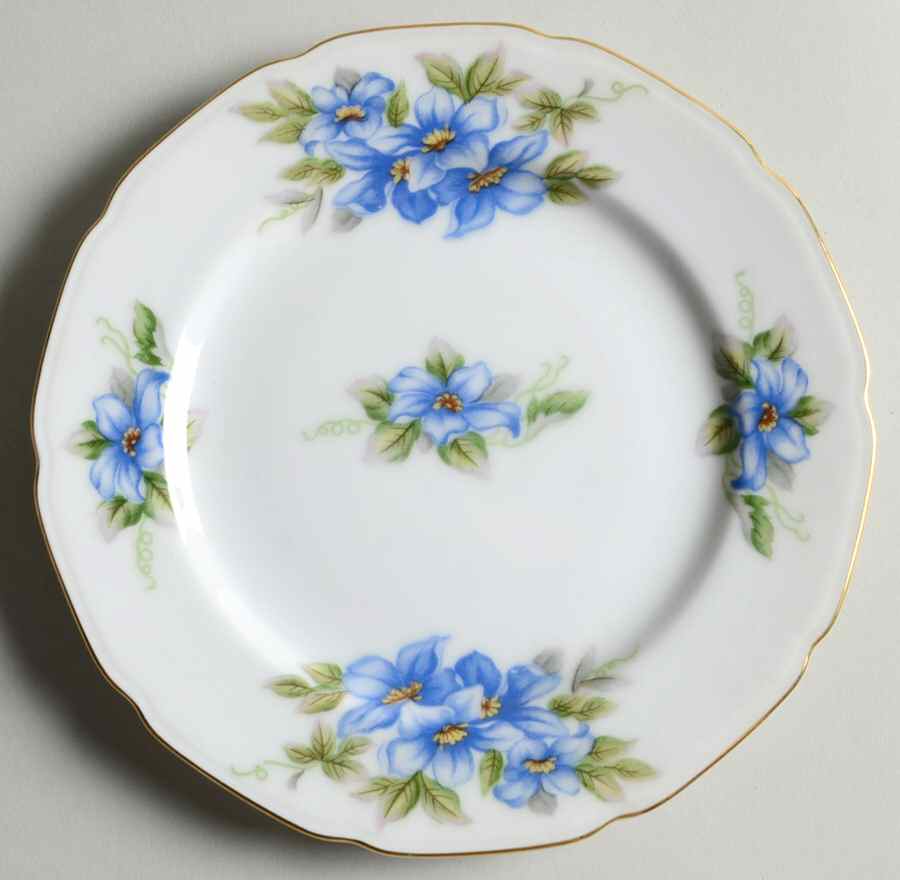 Blue Violet Bread & Butter Plate by ACI-1