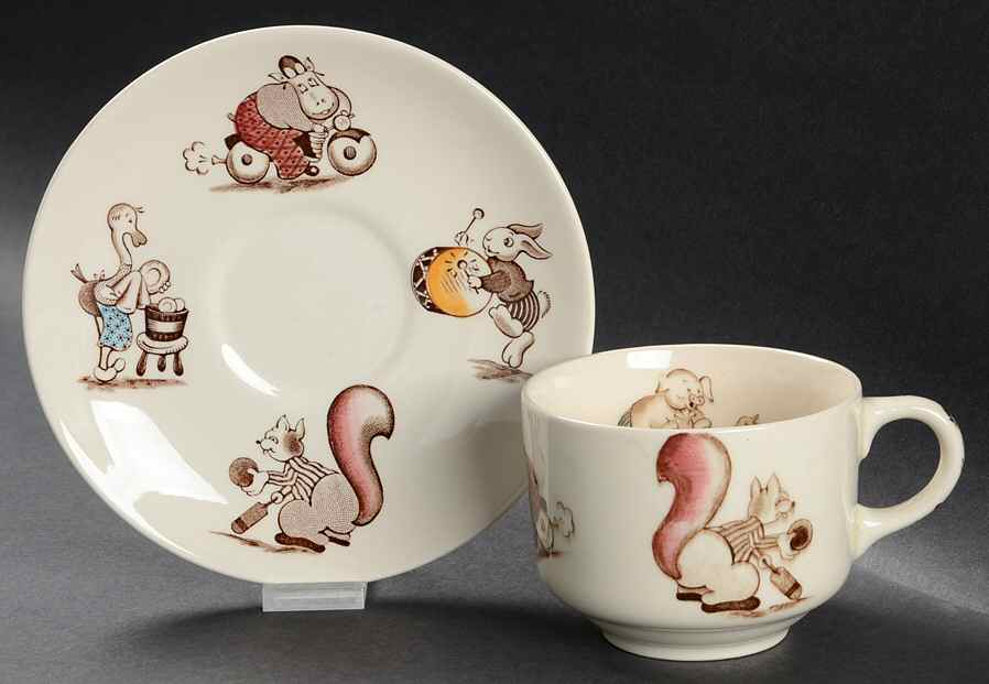 Playtime Flat Cup & Saucer Set by Johnson Brothers-1