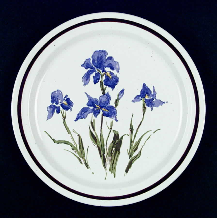 Iris Dinner Plate by Japan-1