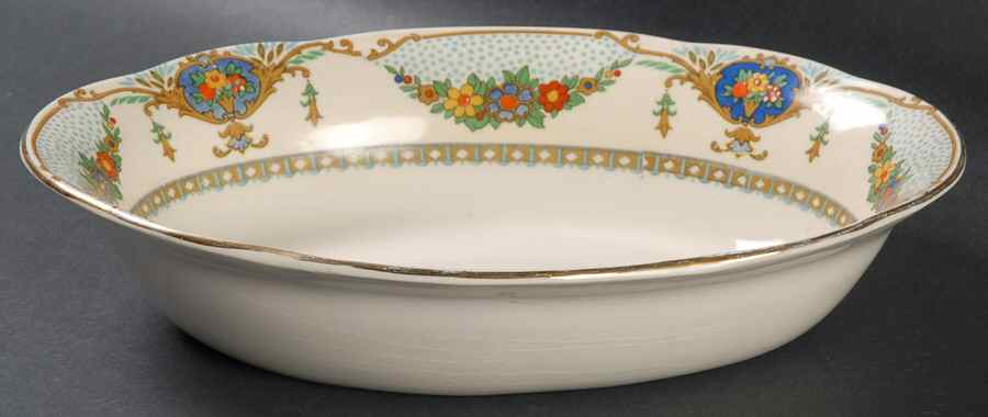 The Barclay 9" Oval Vegetable Bowl by George Jones & Sons-1