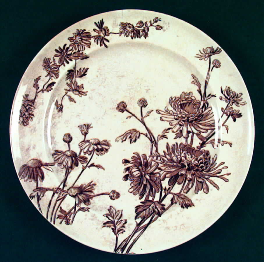 Chrysanthemum Dinner Plate by George Jones & Sons-1