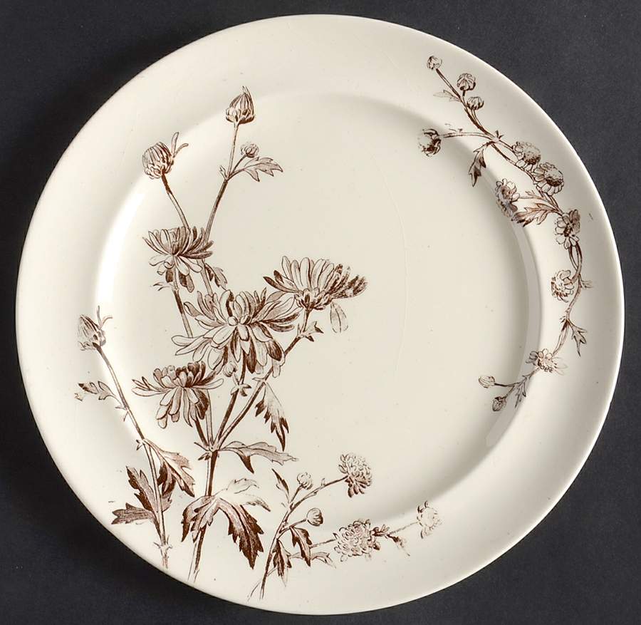 Chrysanthemum Salad Plate by George Jones & Sons-1