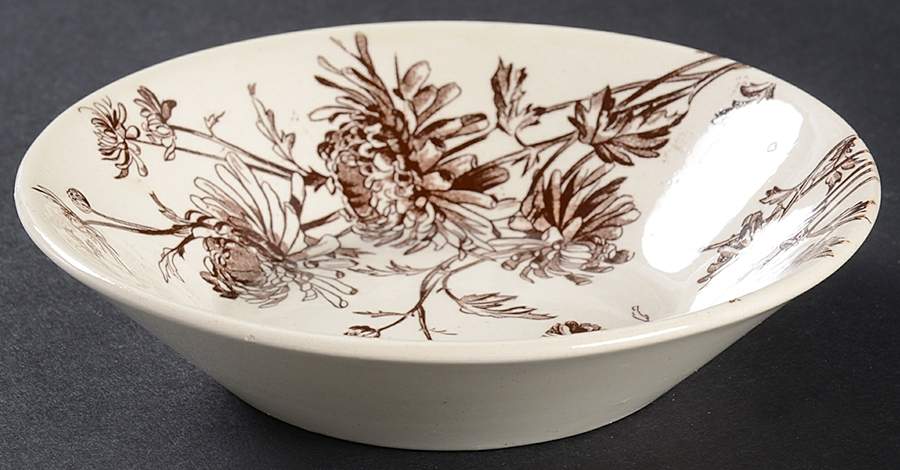 Chrysanthemum Fruit/Dessert (Sauce) Bowl by George Jones & Sons-1