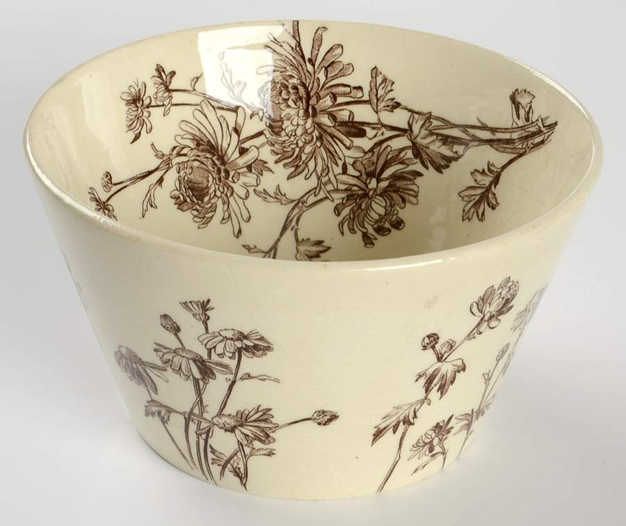Chrysanthemum Bowl Waste by George Jones & Sons-1