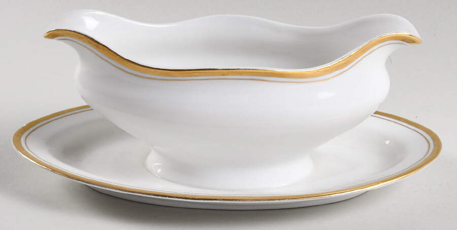 JAE51 Gravy Boat with Attached Underplate by Jaeger-1
