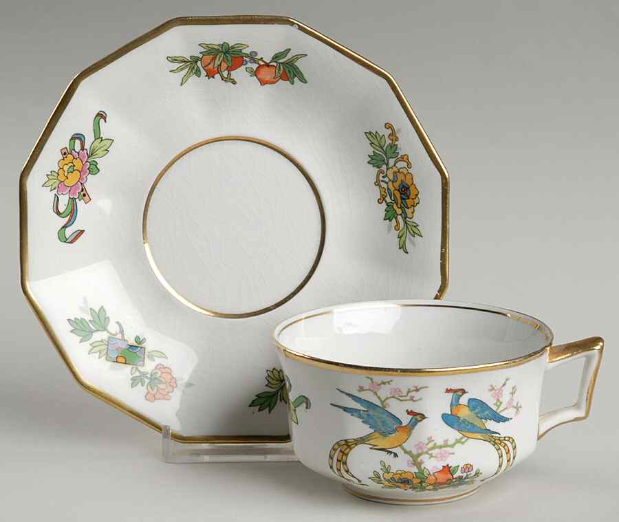Fushan Flat Cup & Saucer Set by Johnson Brothers-1