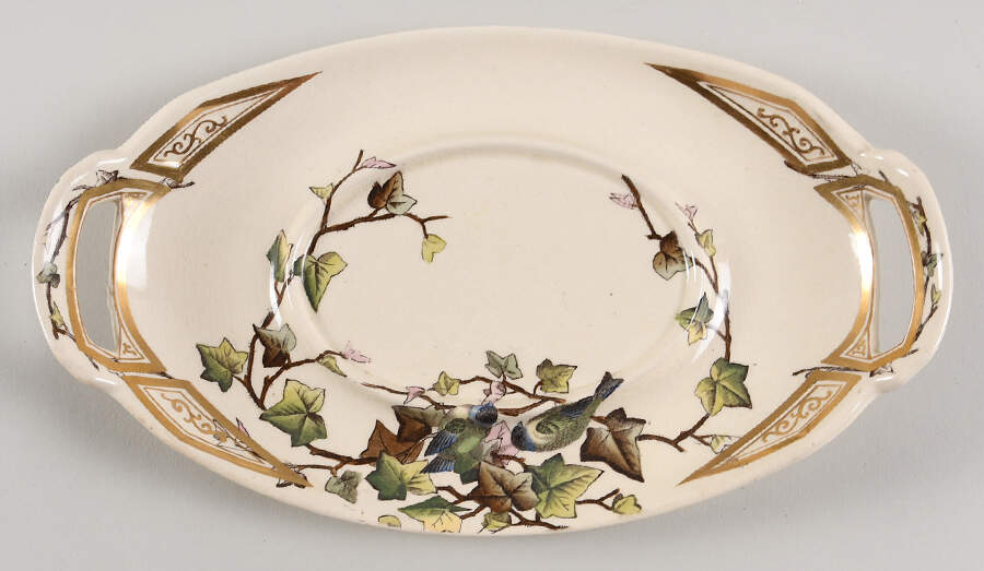 Ivy Bower Underplate for Gravy Boat & Lid (GR3 & GR4) by George Jones & Sons-1
