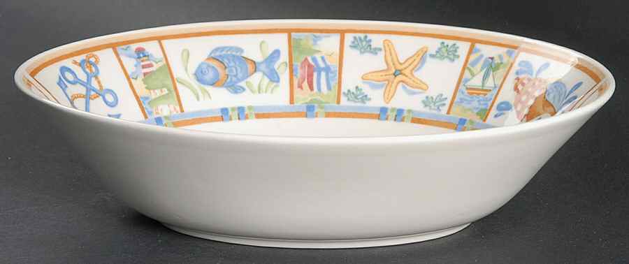 Seaside 9" Oval Vegetable Bowl by Johnson Brothers-1