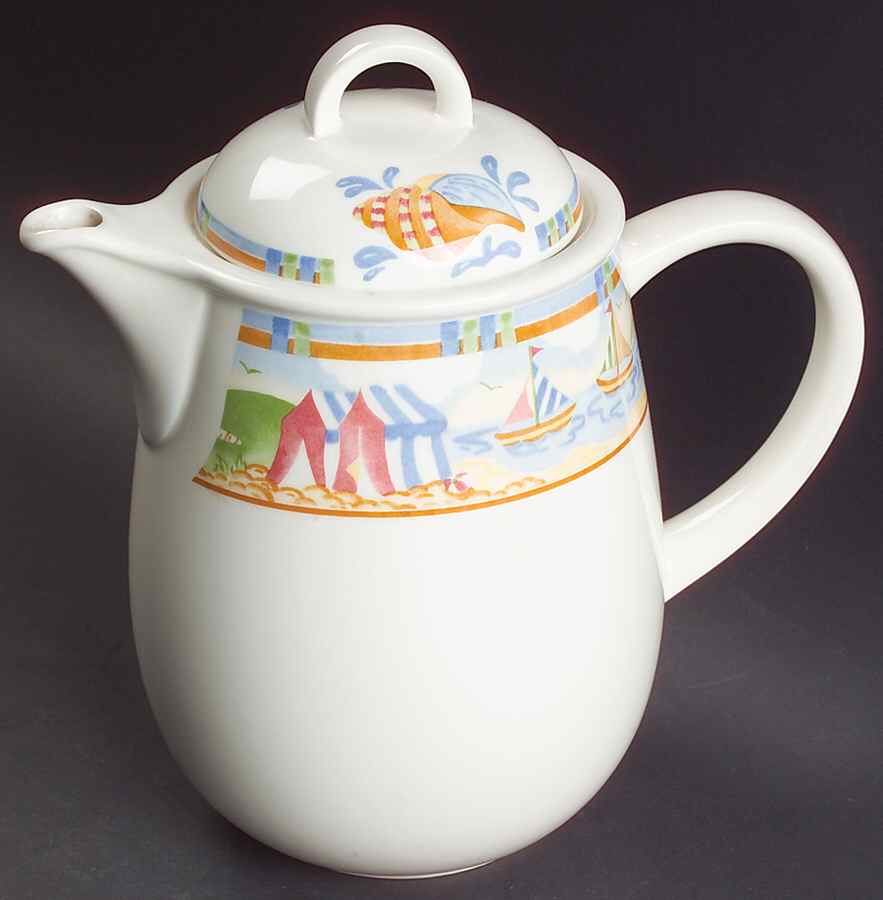 Seaside Coffee Pot & Lid by Johnson Brothers-1