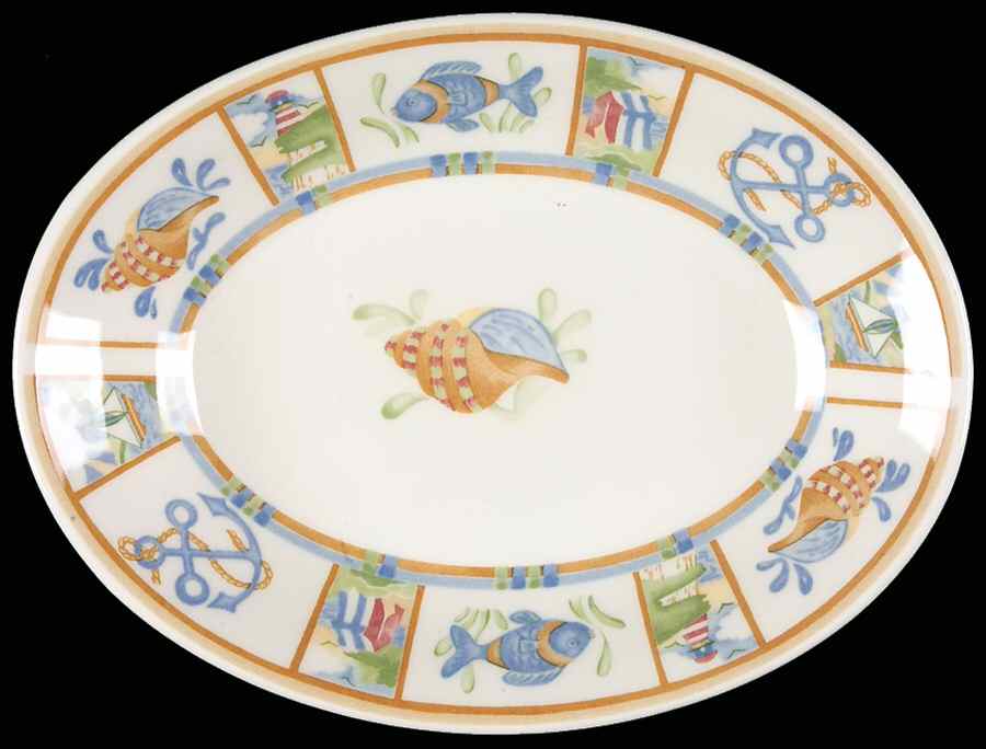 Seaside Pickle Dish by Johnson Brothers-1