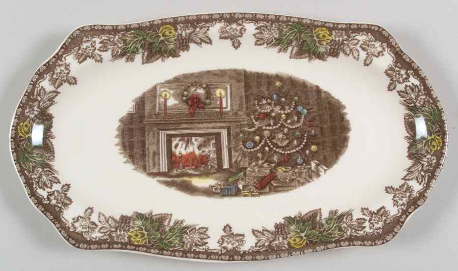 Friendly Village, The (Christmas) Large Sandwich Tray by Johnson Brothers-1