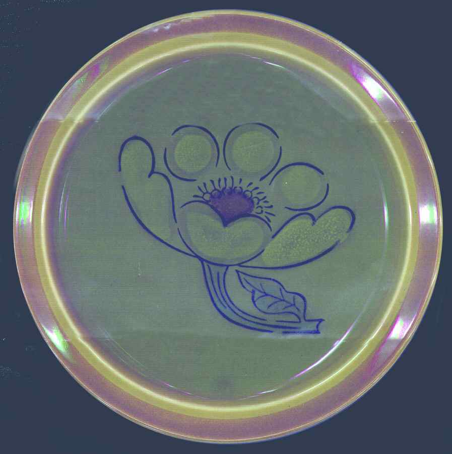 Phoenix Salad Plate by Crest-Stone (Japan)-1