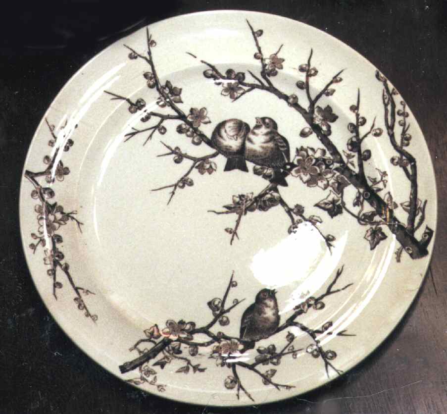 Almonds Brown Dinner Plate by George Jones & Sons-1