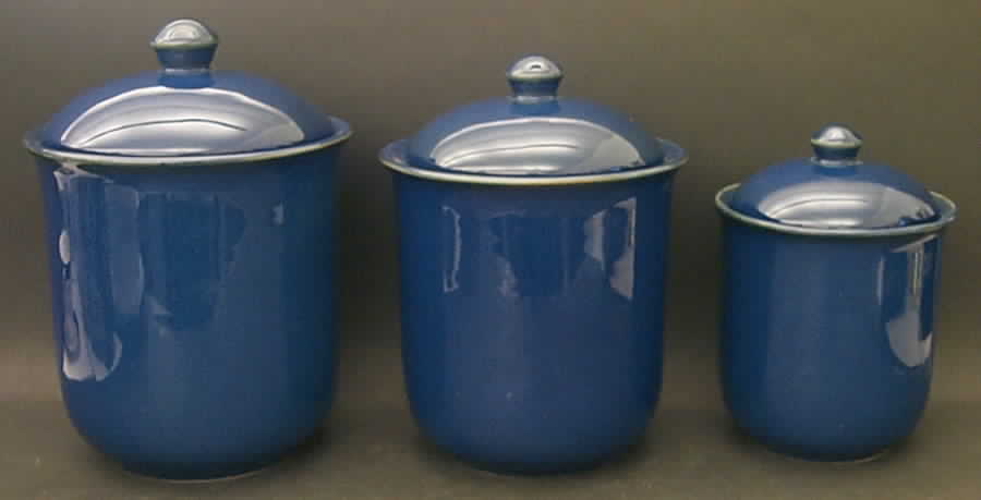 Variations Cobalt Blue (3 Piece) Canister Set (Box Set) by JCPenney-1