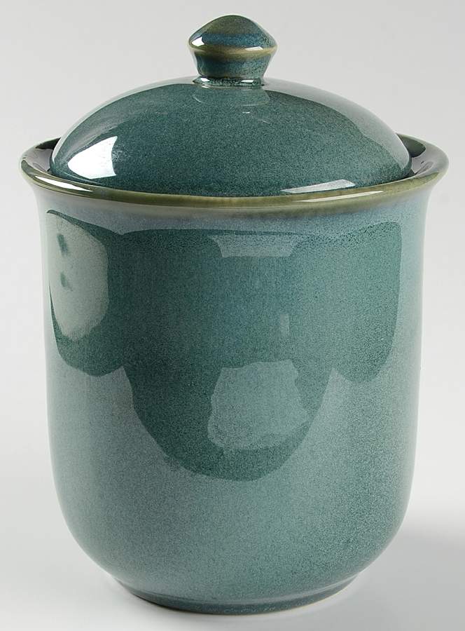 Variations Sage Stone (Green) Small Canister & Lid by JCPenney-1