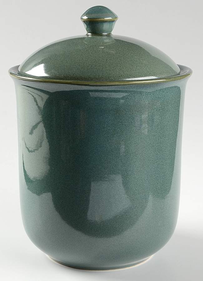 Variations Sage Stone (Green) Large Canister & Lid by JCPenney-1