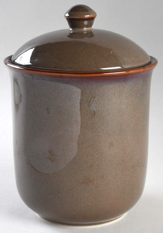Variations Granite Brown Large Canister & Lid by JCPenney-1