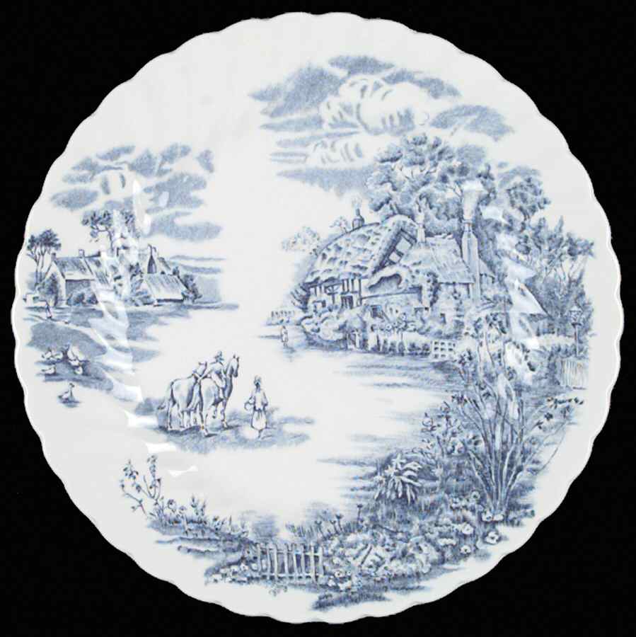 Happy England Blue Luncheon Plate by Johnson Brothers-1