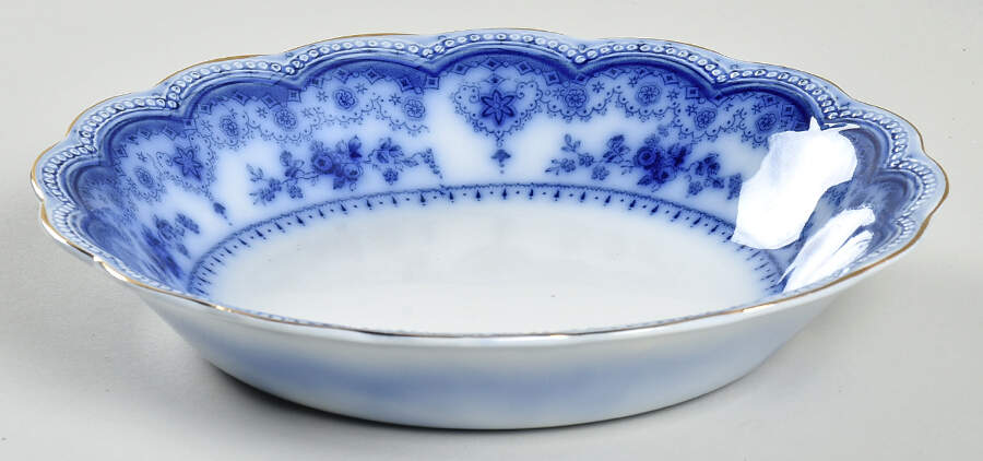 Dorothy Flow Blue Coupe Cereal Bowl by Johnson Brothers-1