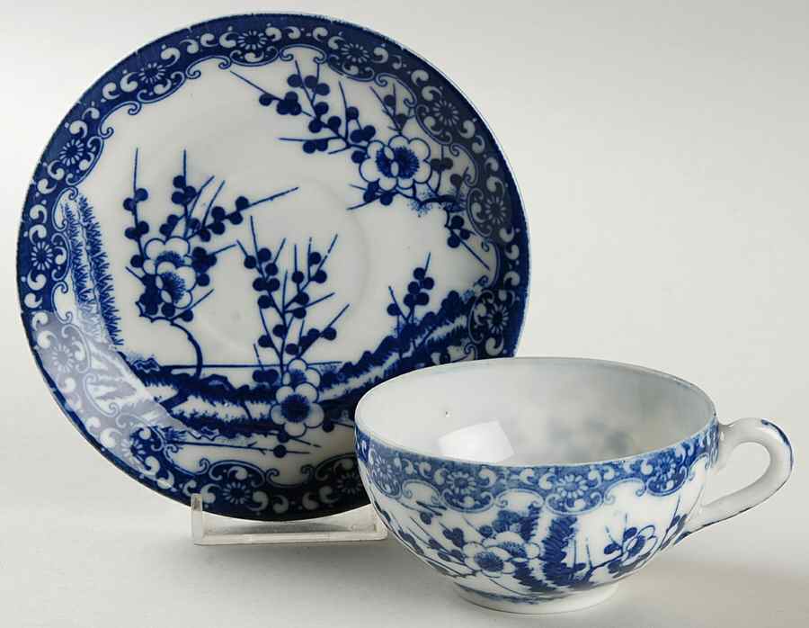 JAP130 Flat Cup & Saucer Set by Japan-1