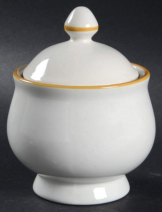 Strawberries N Cream (Coupe Quarter Inch Rim) Sugar Bowl & Lid by Japan-1