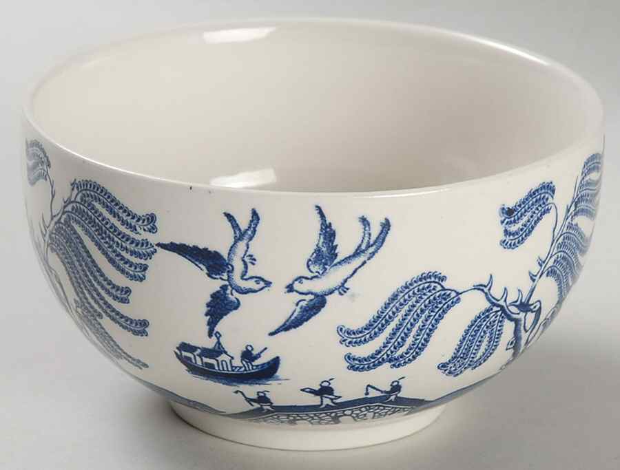 Willow Blue (Black & Blue Backstamps, Older) Open Sugar Bowl by Johnson Brothers-1