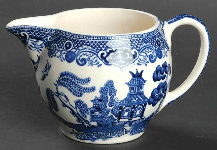 Willow Blue (Black & Blue Backstamps, Older) Mini Creamer by Johnson Brothers-1