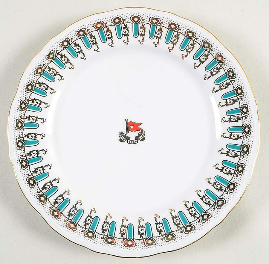 Titanic (Reproduction) Bread & Butter Plate by J Peterman-1