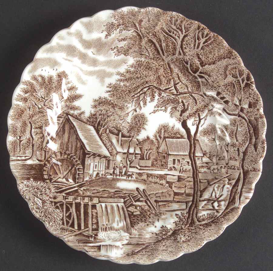 Watermill Brown Bread & Butter Plate by Johnson Brothers-1