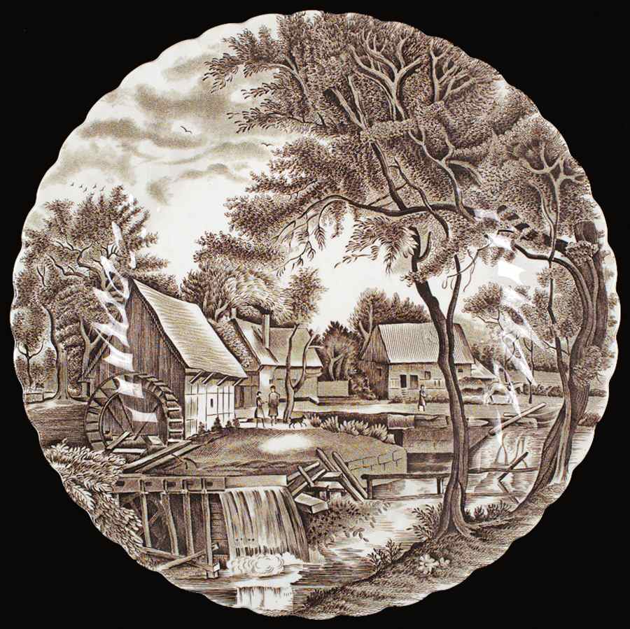 Watermill Brown Dinner Plate by Johnson Brothers-1