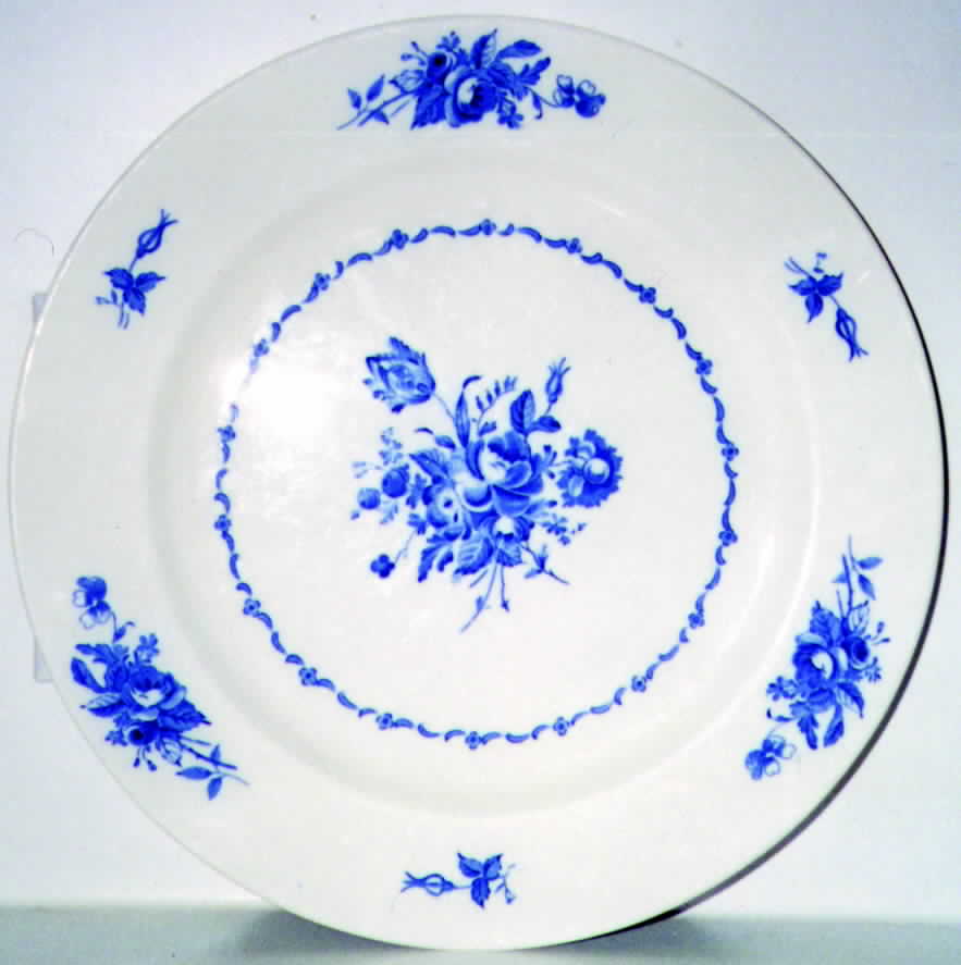 Blue Dresden Dinner Plate by Japan-1