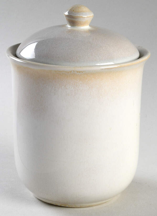 Variations Ivory Small Canister & Lid by JCPenney-1