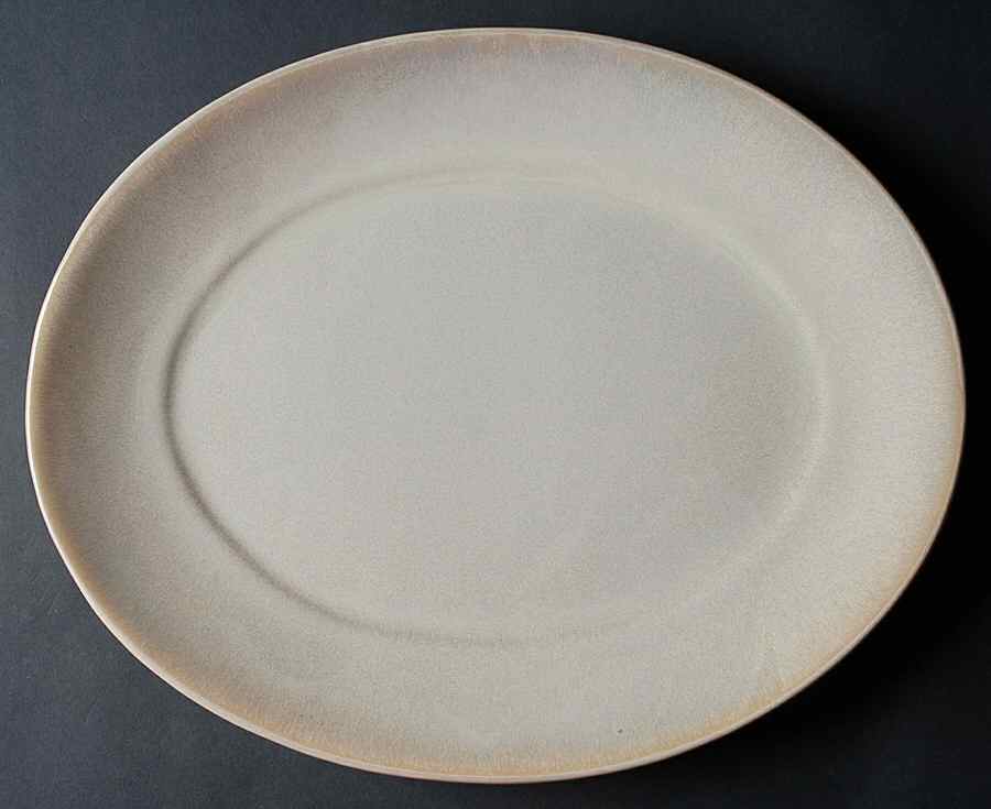 Variations Ivory 15" Oval Serving Platter by JCPenney-1