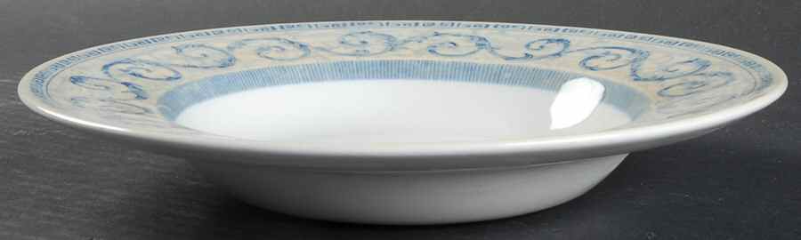 Acanthus Blue Rim Soup Bowl by Johnson Brothers-1