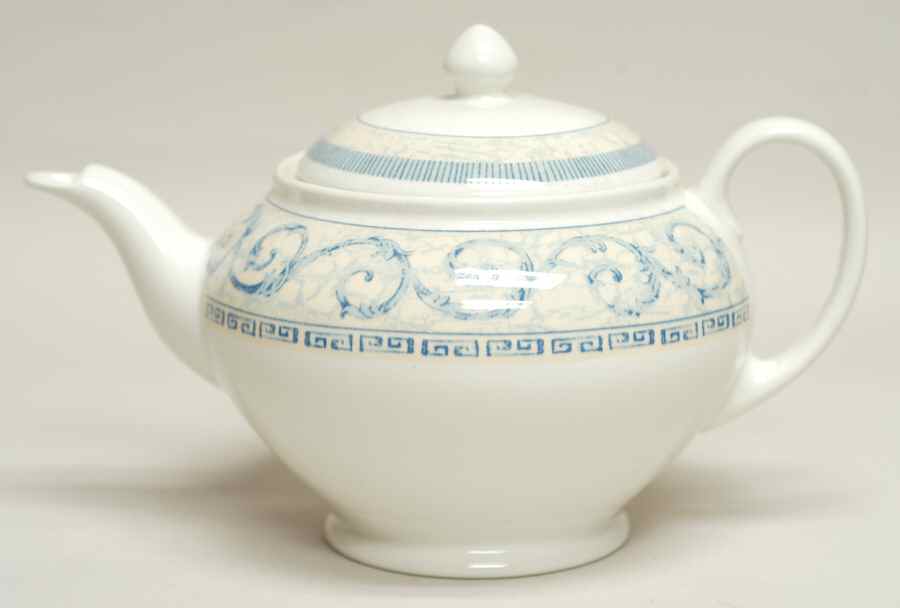 Acanthus Blue Teapot & Lid by Johnson Brothers-1