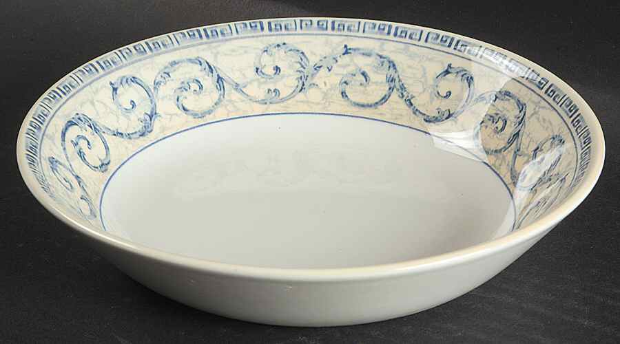 Acanthus Blue Coupe Soup Bowl by Johnson Brothers-1