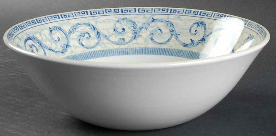 Acanthus Blue 8" Round Vegetable Bowl by Johnson Brothers-1